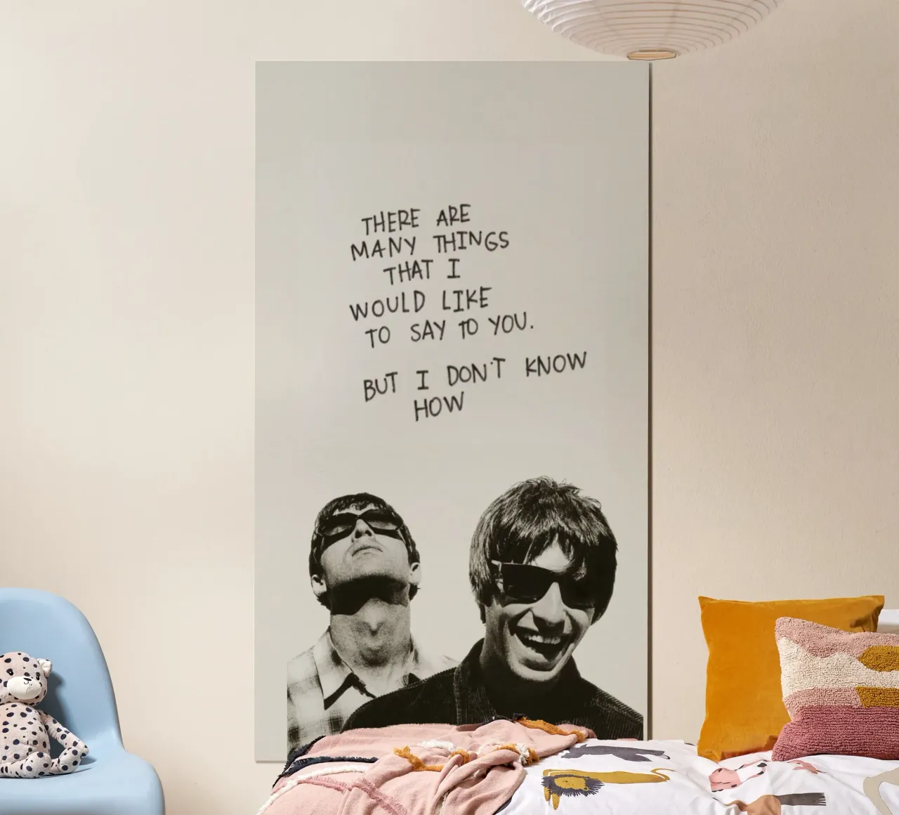 Sogni britpop sul palco poster con telaio in alluminio da volth