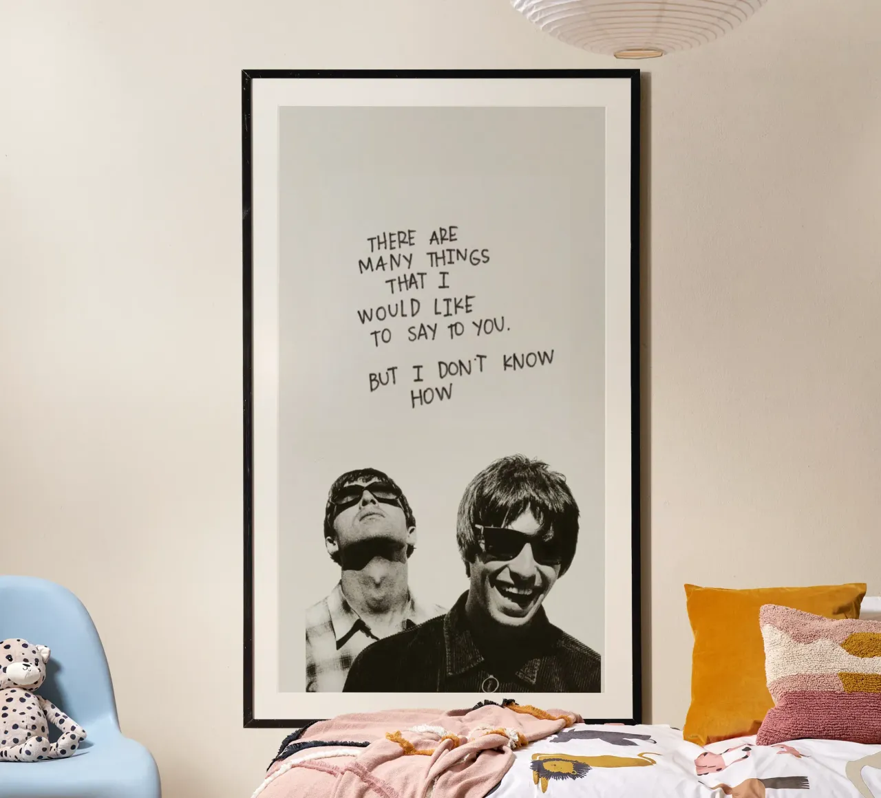 Sogni britpop sul palco poster con telaio in alluminio da volth