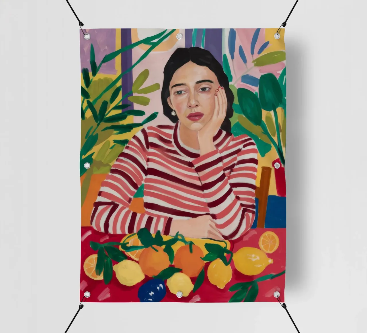 Camicia a righe Stillness telo in pvc da Fable Tempa