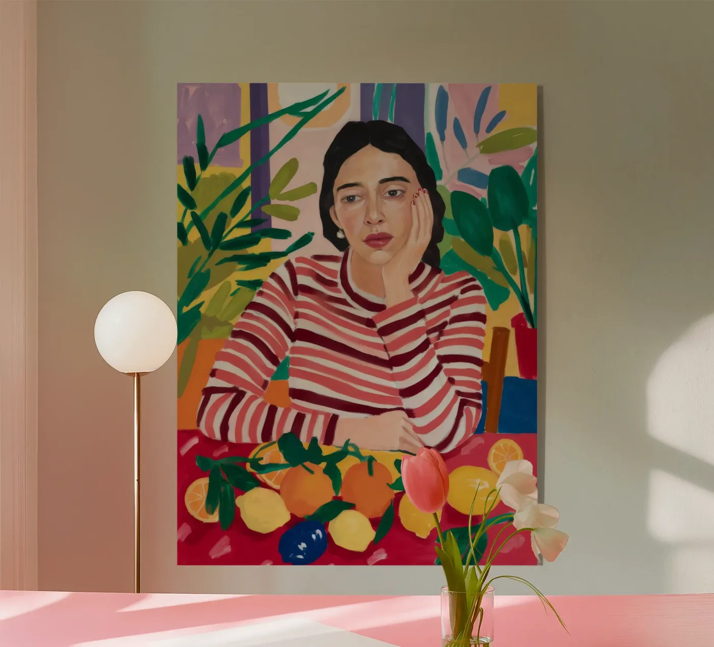 Camicia a righe Stillness plexiglass da Fable Tempa