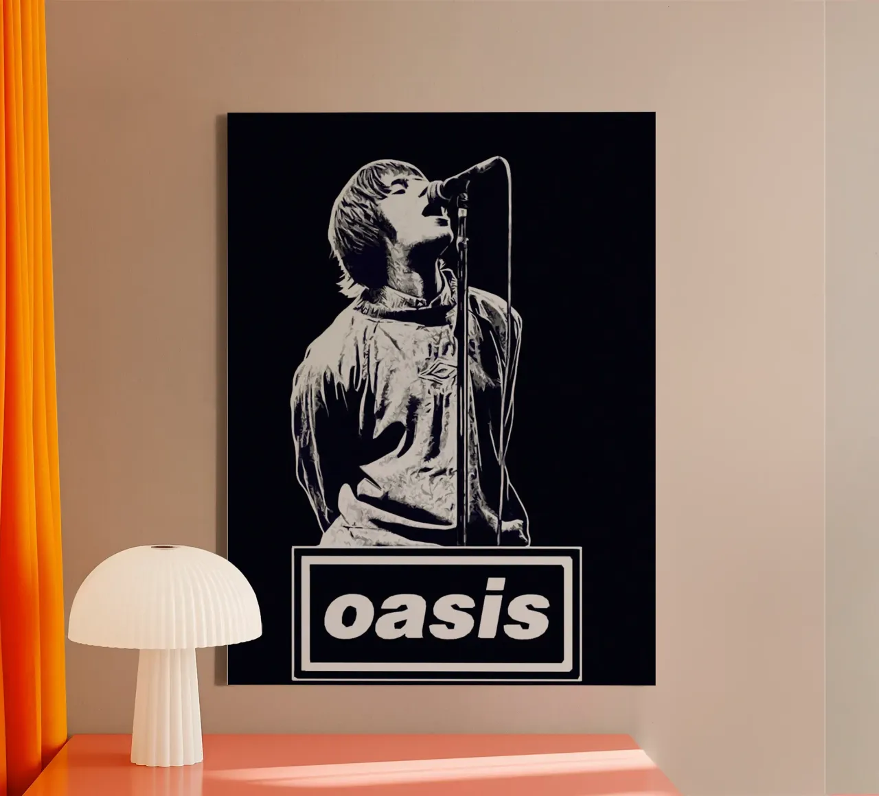 Notte degli Oasis dal vivo per sempre tela con Cornice a cassetta da volth