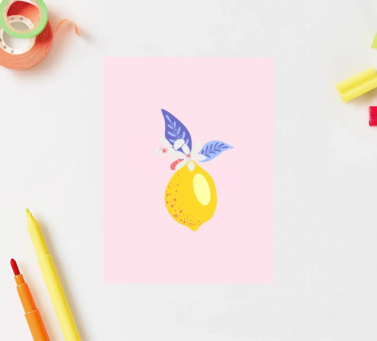 ZITRONE sticker van Anastasia Mattern