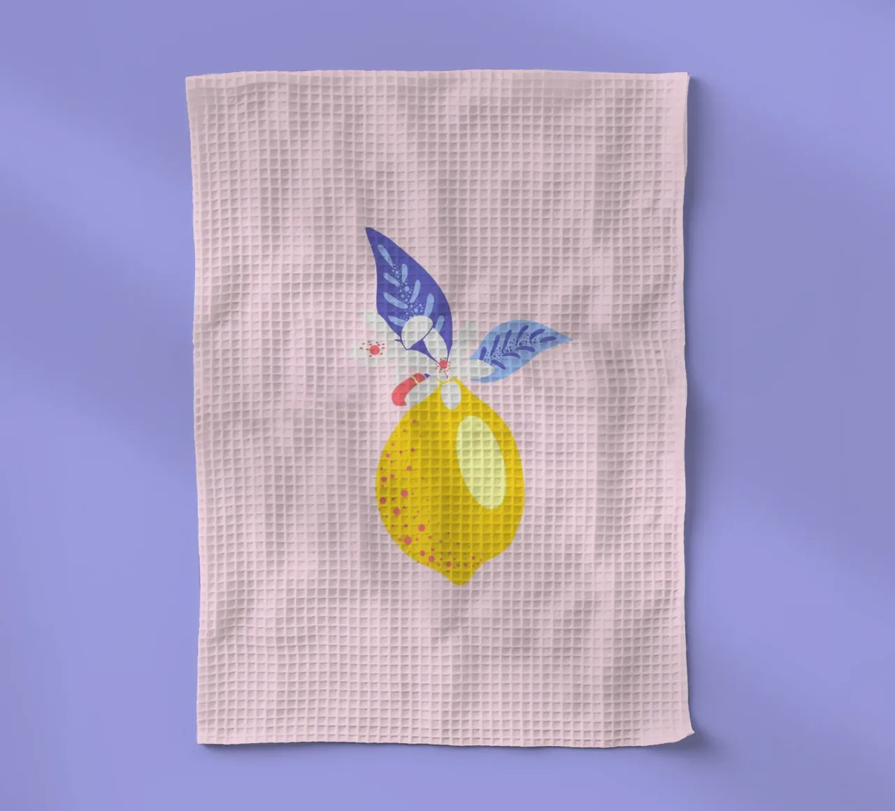 ZITRONE tea towel by Anastasia Mattern