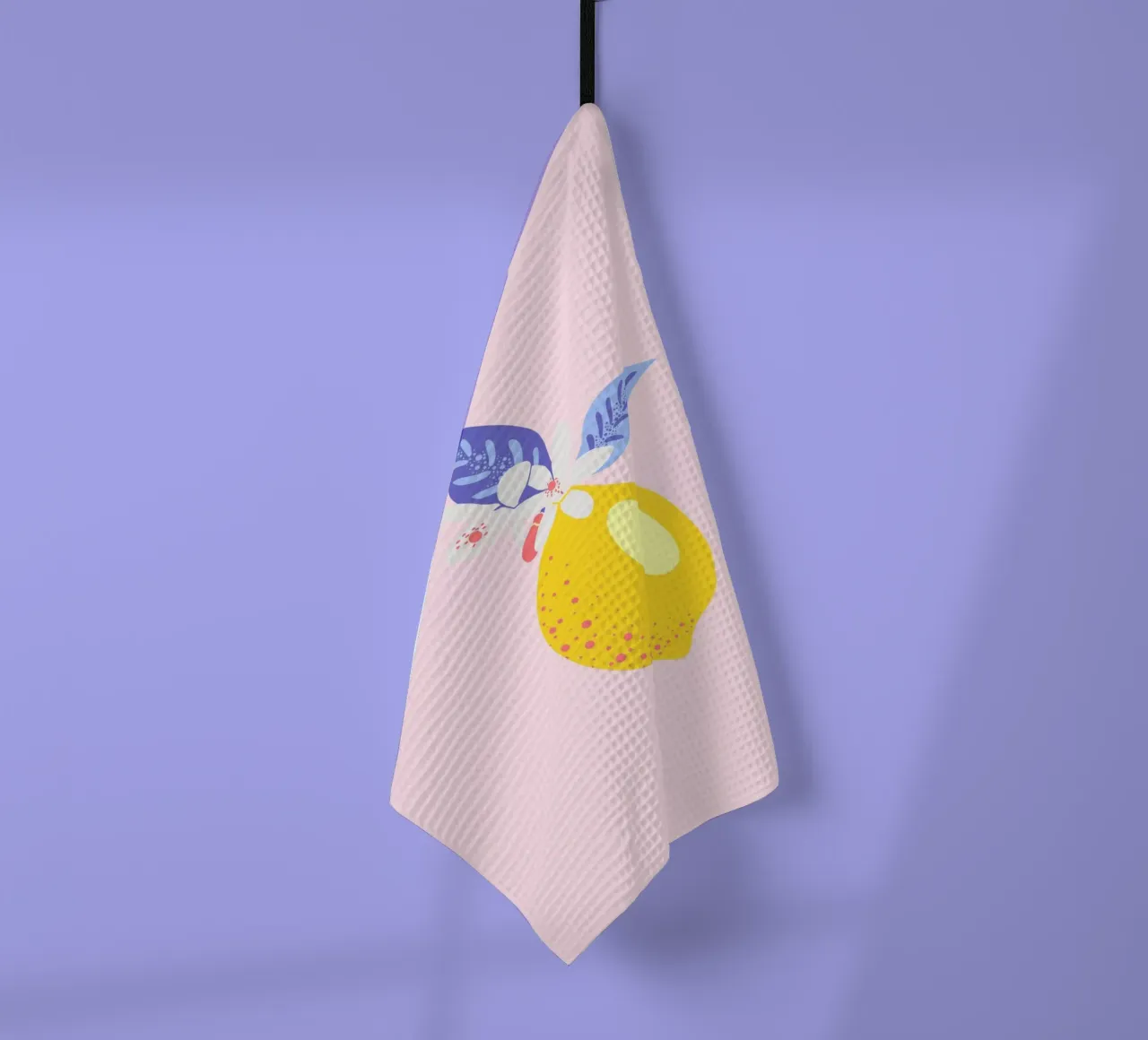 ZITRONE tea towel by Anastasia Mattern