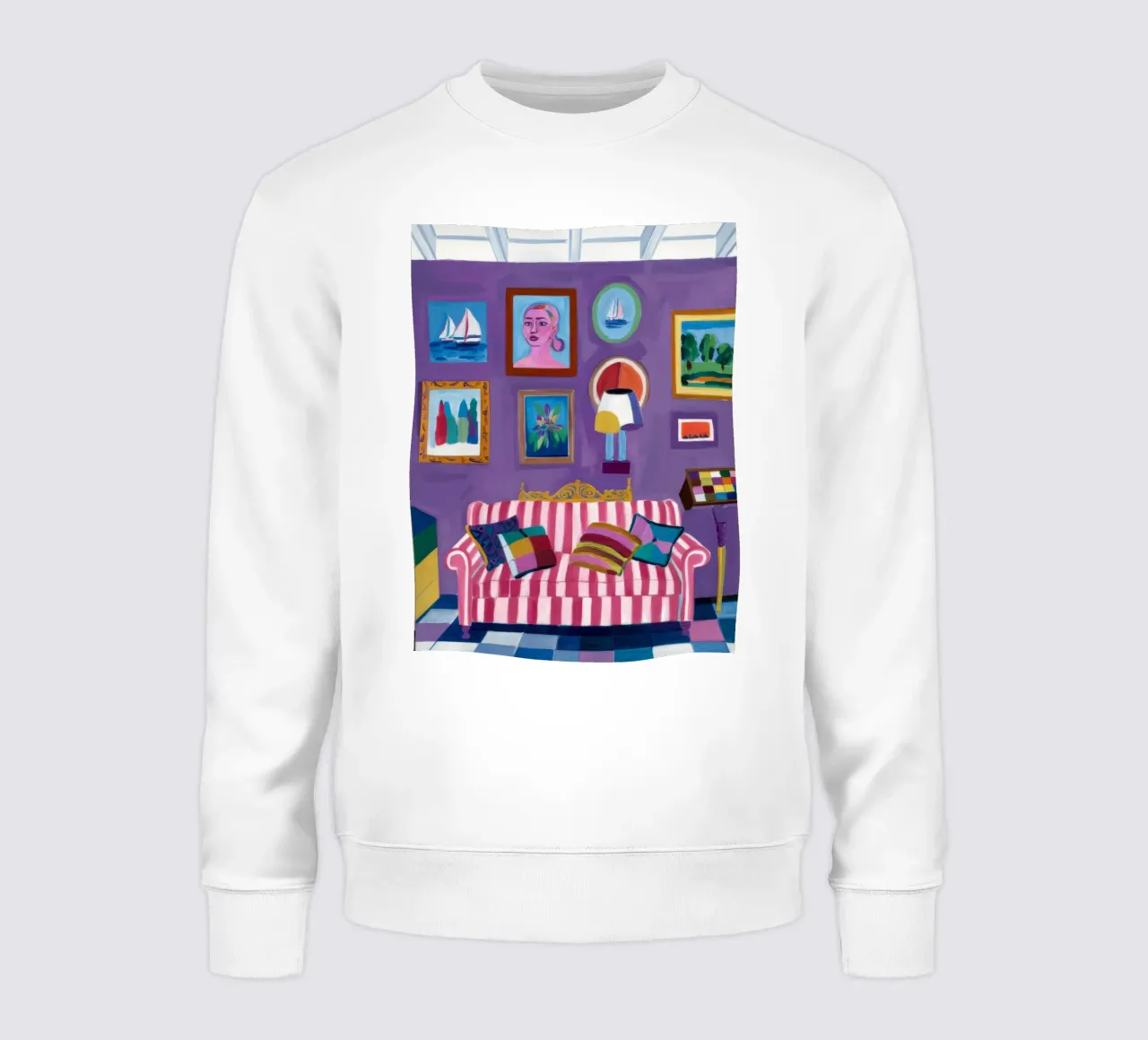 Lila Zimmer Pop Sweatshirt von Pan Denim