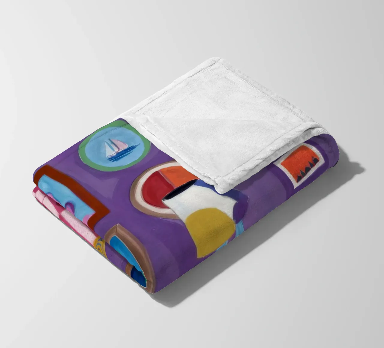Camera viola Pop coperta in pile da Pan Denim