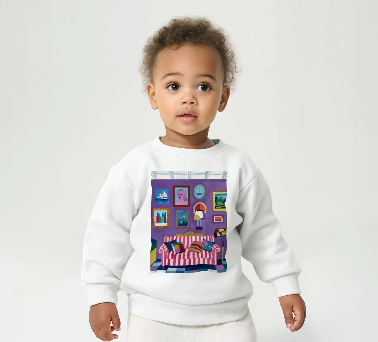 Purple Room Pop sudadera de bebé de Pan Denim