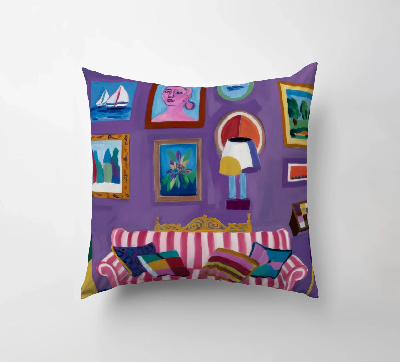 Camera viola Pop cuscino da Pan Denim