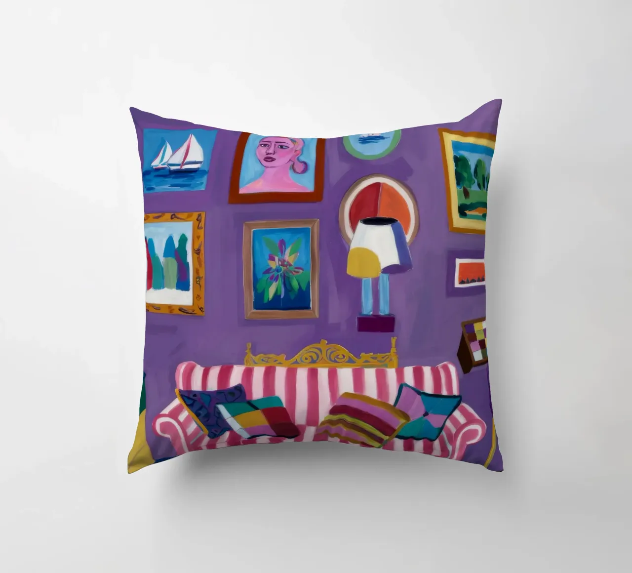 Camera viola Pop cuscino da Pan Denim