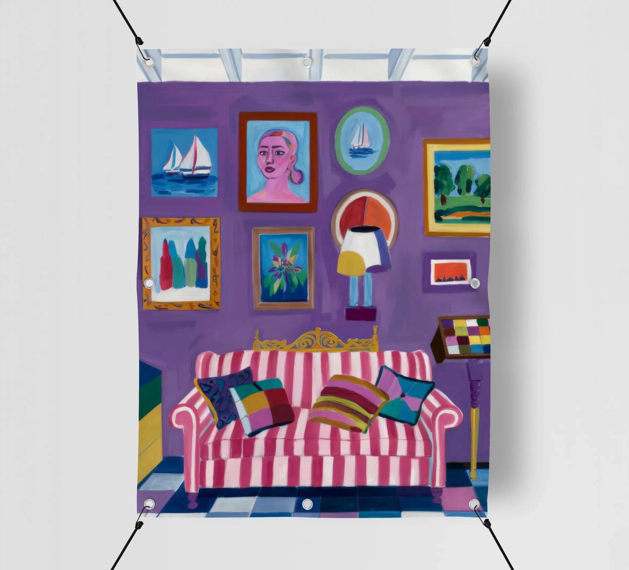 Camera viola Pop telo in pvc da Pan Denim