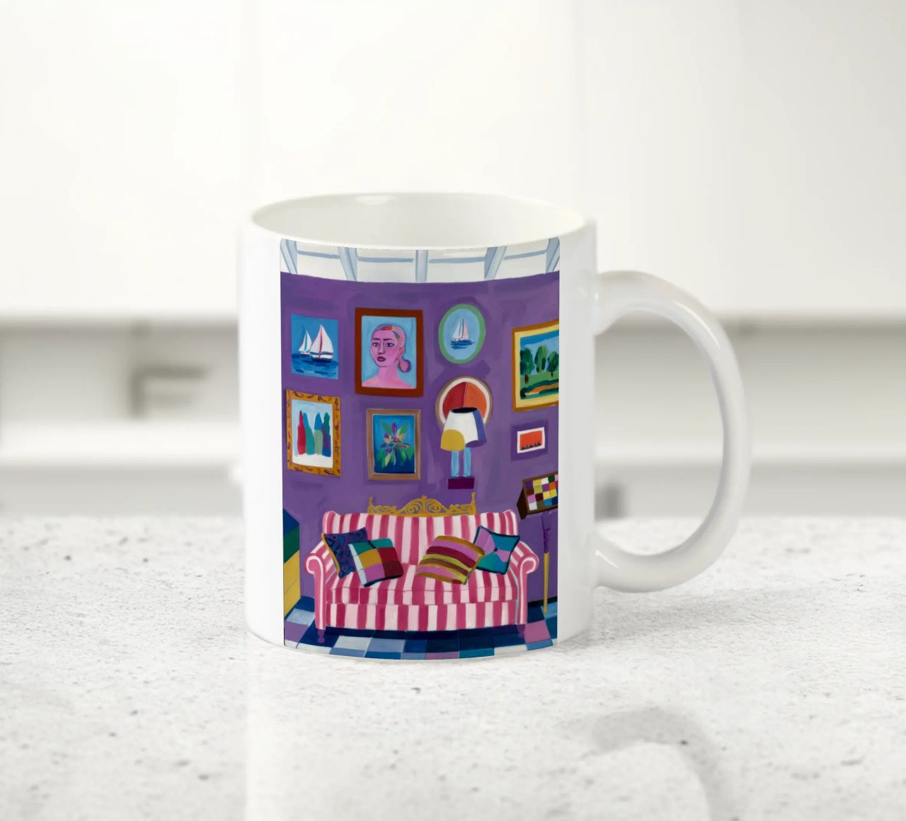 Camera viola Pop tazza in ceramica da Pan Denim