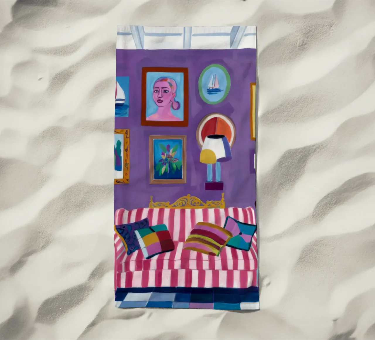 Camera viola Pop telo mare da Pan Denim