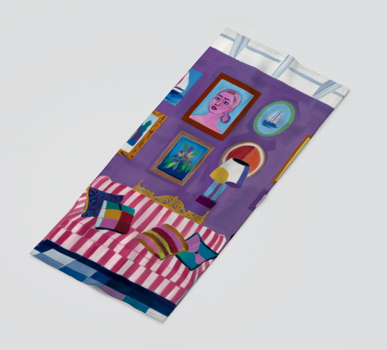 Camera viola Pop telo mare da Pan Denim