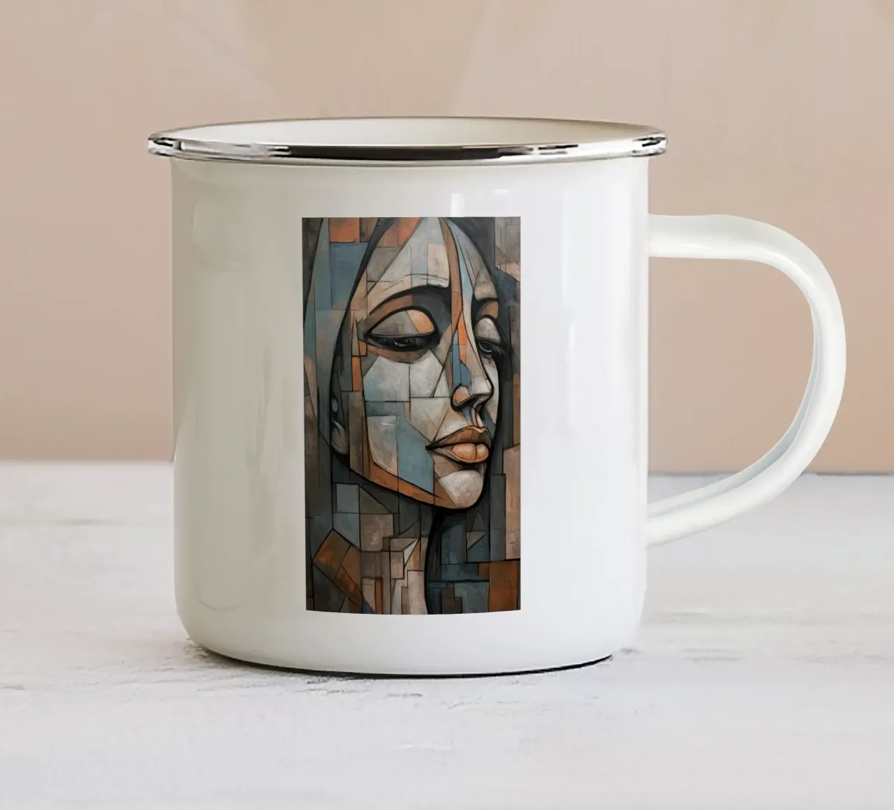 Arte da parete di Imagine tazza in smalto da Imagine