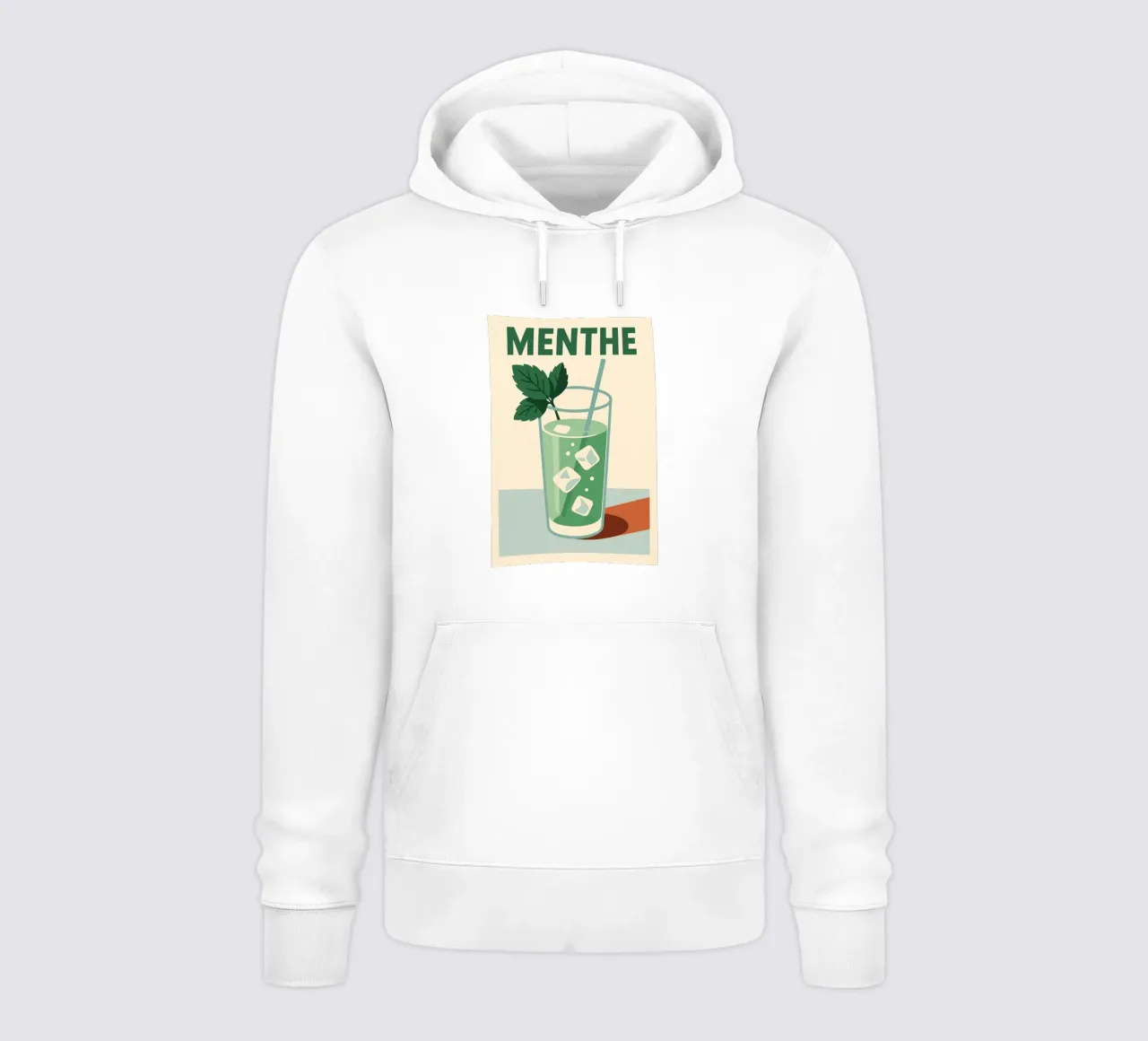 MENTHE - Un poster fresco e in stile vintage felpa con cappuccio da Boissons - Affiches & posters - Retro