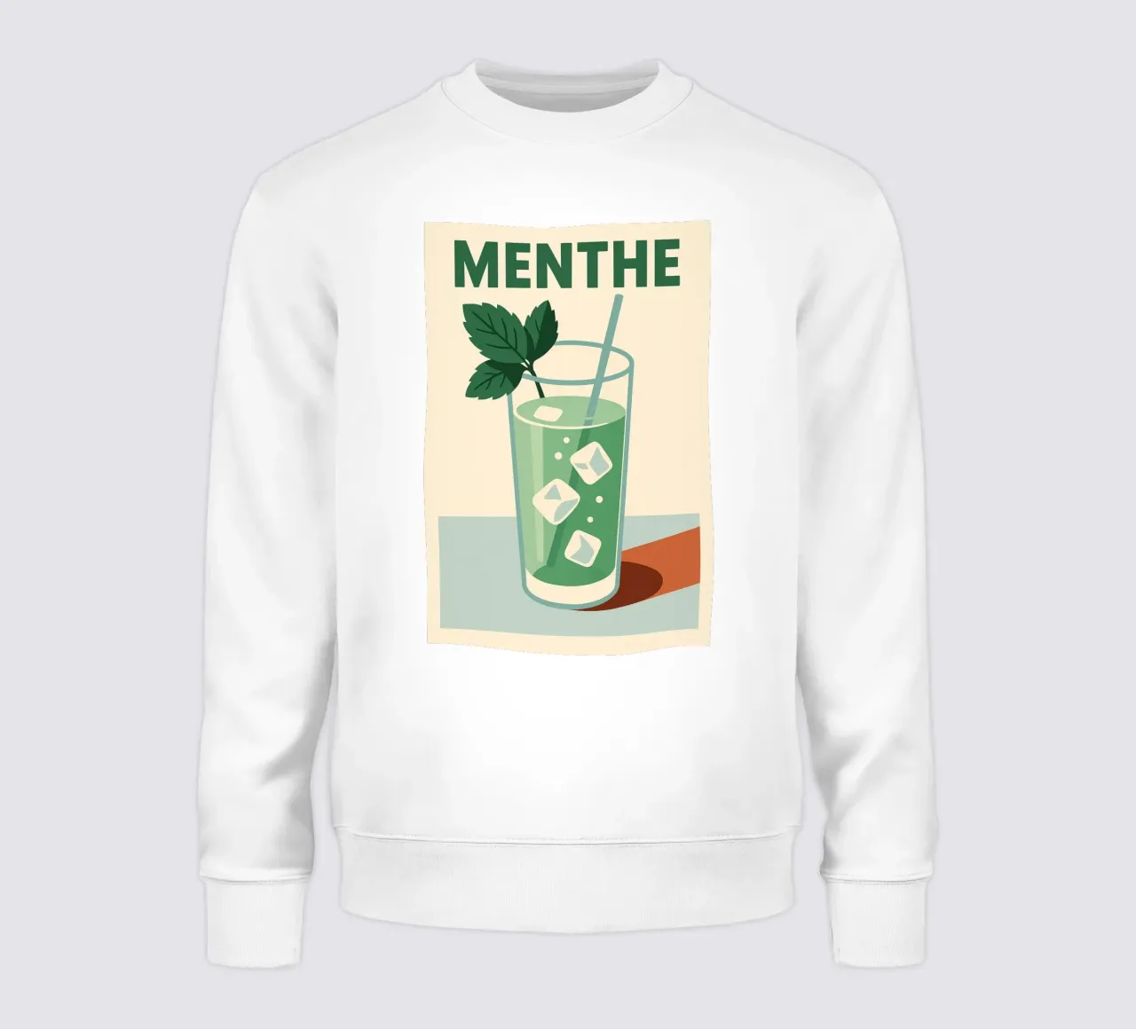 MENTHE - Un poster fresco e in stile vintage felpa da Boissons - Affiches & posters - Retro
