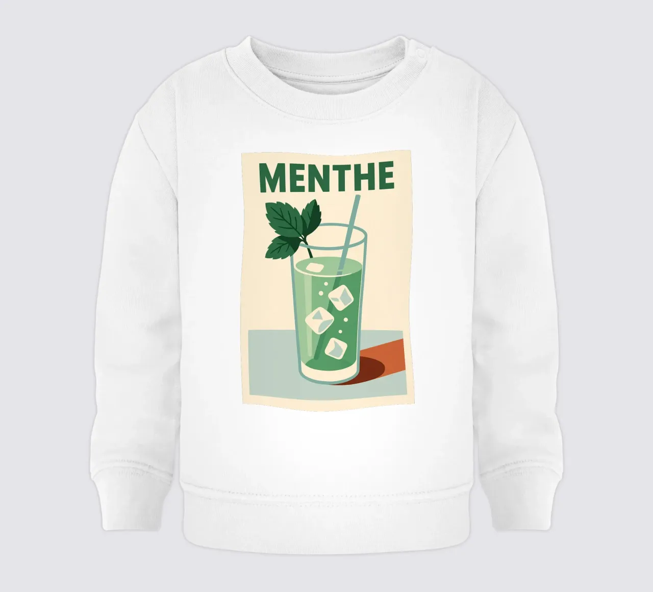 MENTHE - Un poster fresco e in stile vintage felpa neonato da Boissons - Affiches & posters - Retro
