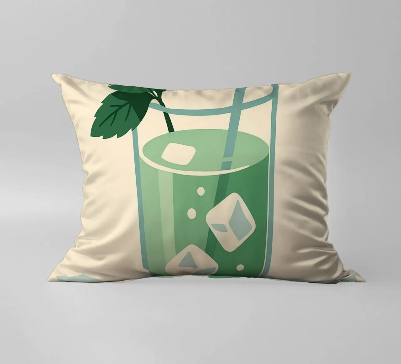 MENTHE - Un poster fresco e in stile vintage cuscino da Boissons - Affiches & posters - Retro