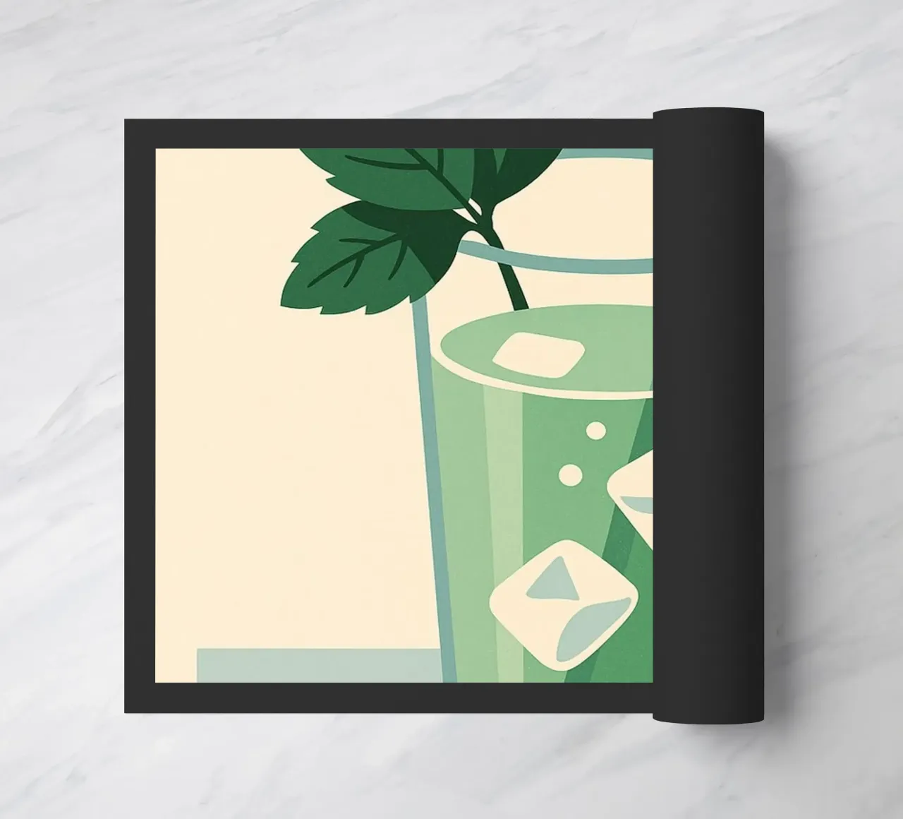 MENTHE - Un poster fresco e in stile vintage zerbino da Boissons - Affiches & posters - Retro