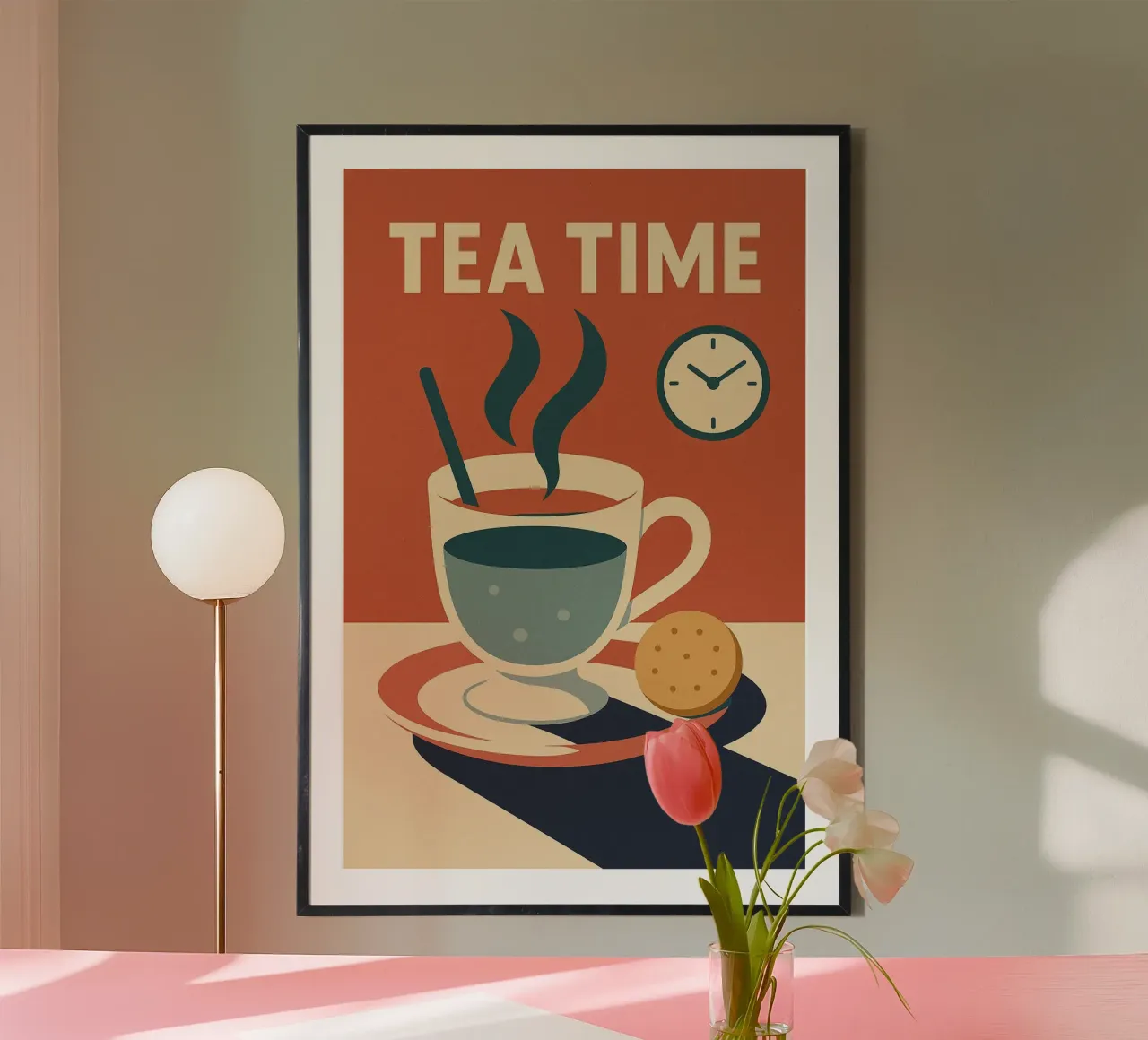 TEA TIME - L'eleganza vintage dell'ora del tè poster da Boissons - Affiches & posters - Retro