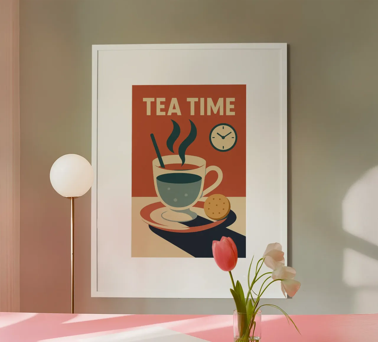 TEA TIME - L'eleganza vintage dell'ora del tè poster da Boissons - Affiches & posters - Retro