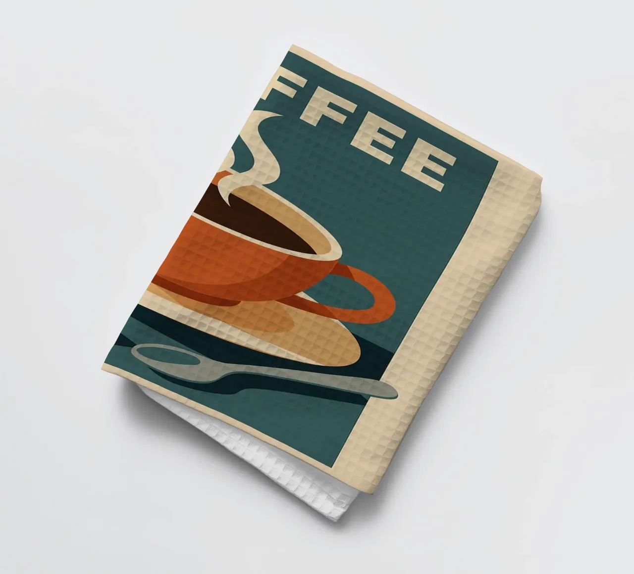 COFFEE - The graphic icon for coffee lovers tea towel by Boissons - Affiches & posters - Retro