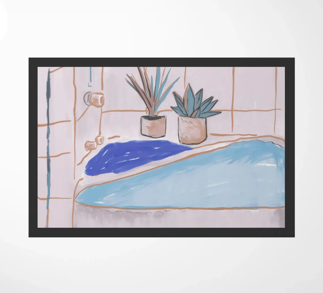 Badewannenpflanze Serenity Fußmatte von Pan Denim