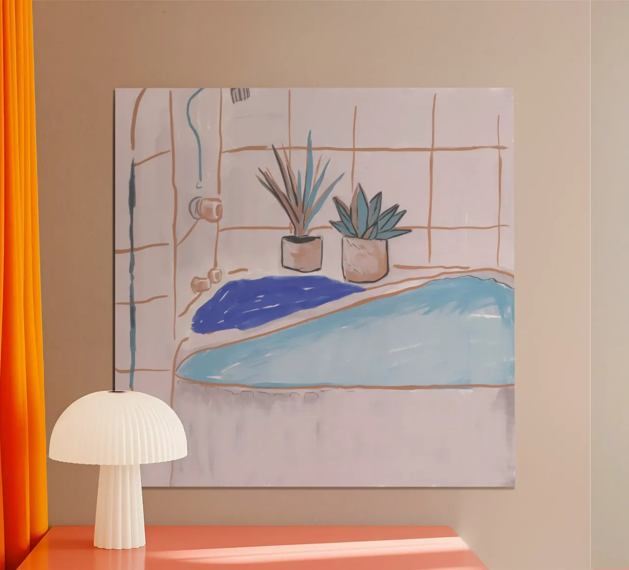 Badewannenpflanze Serenity Hahnemühle von Pan Denim