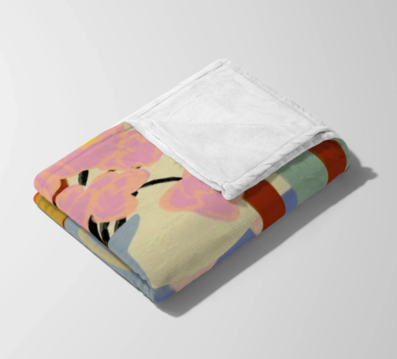 Flowers On A Chair fleece blanket by Sandra Poliakov