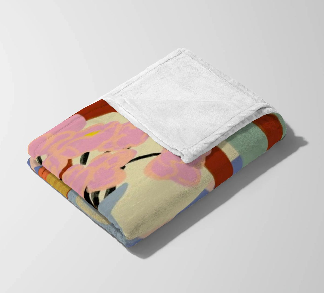 Flowers On A Chair fleece blanket by Sandra Poliakov