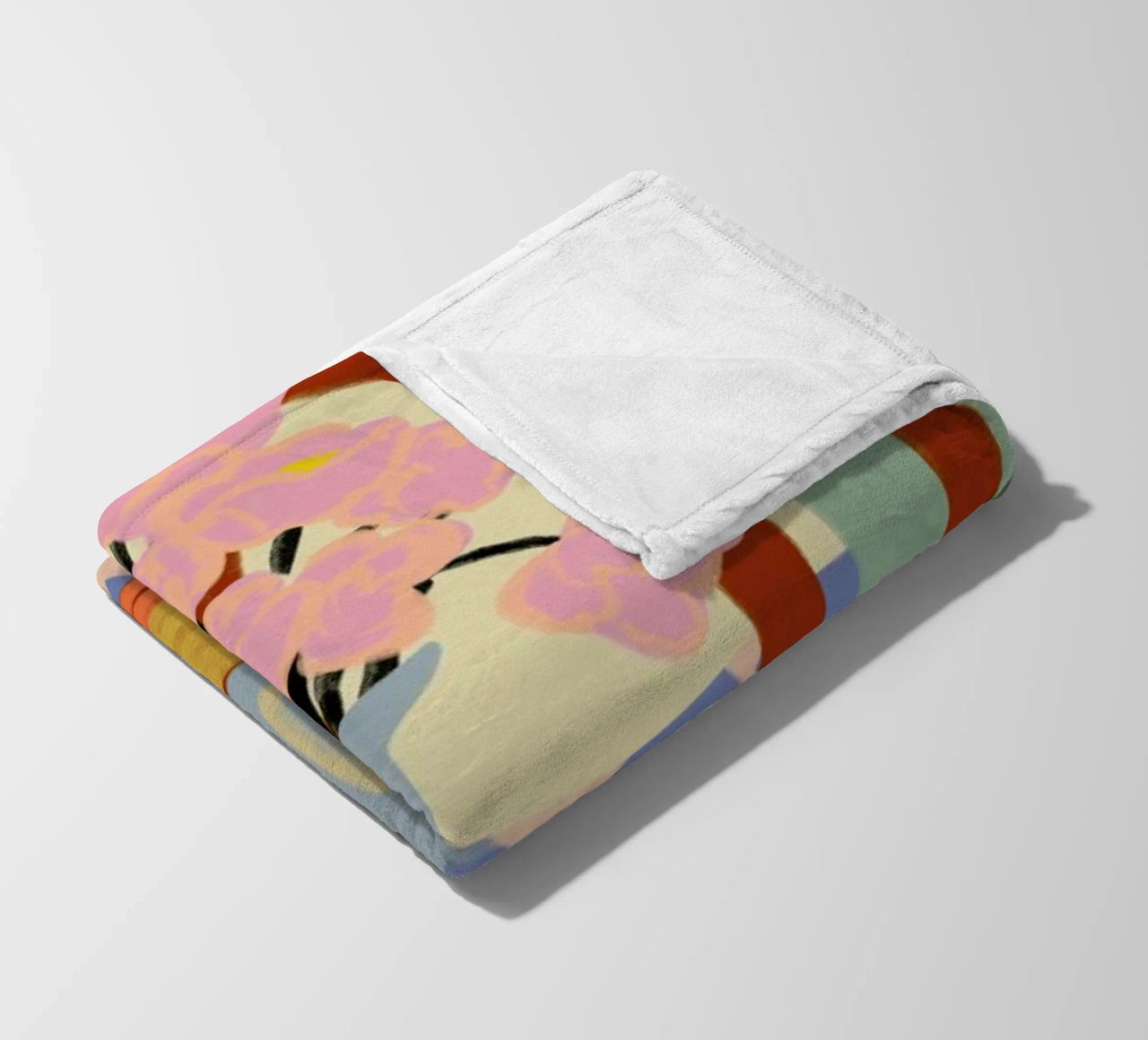 Flowers On A Chair fleece blanket by Sandra Poliakov