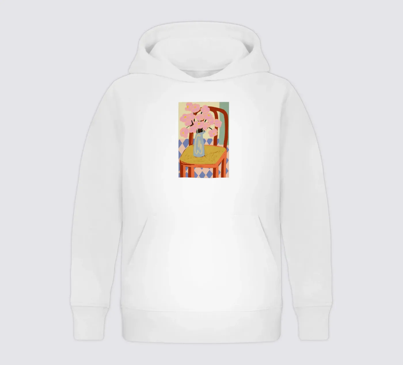 Flowers On A Chair kids hoodie by Sandra Poliakov