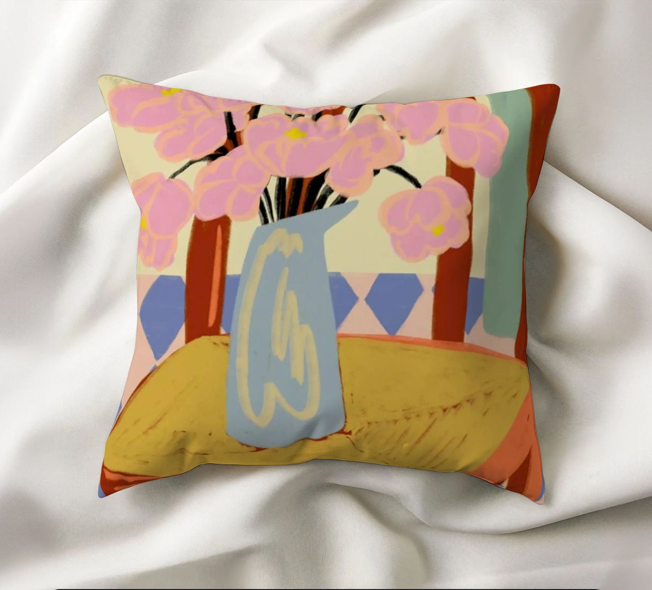 Flowers On A Chair coussin de Sandra Poliakov