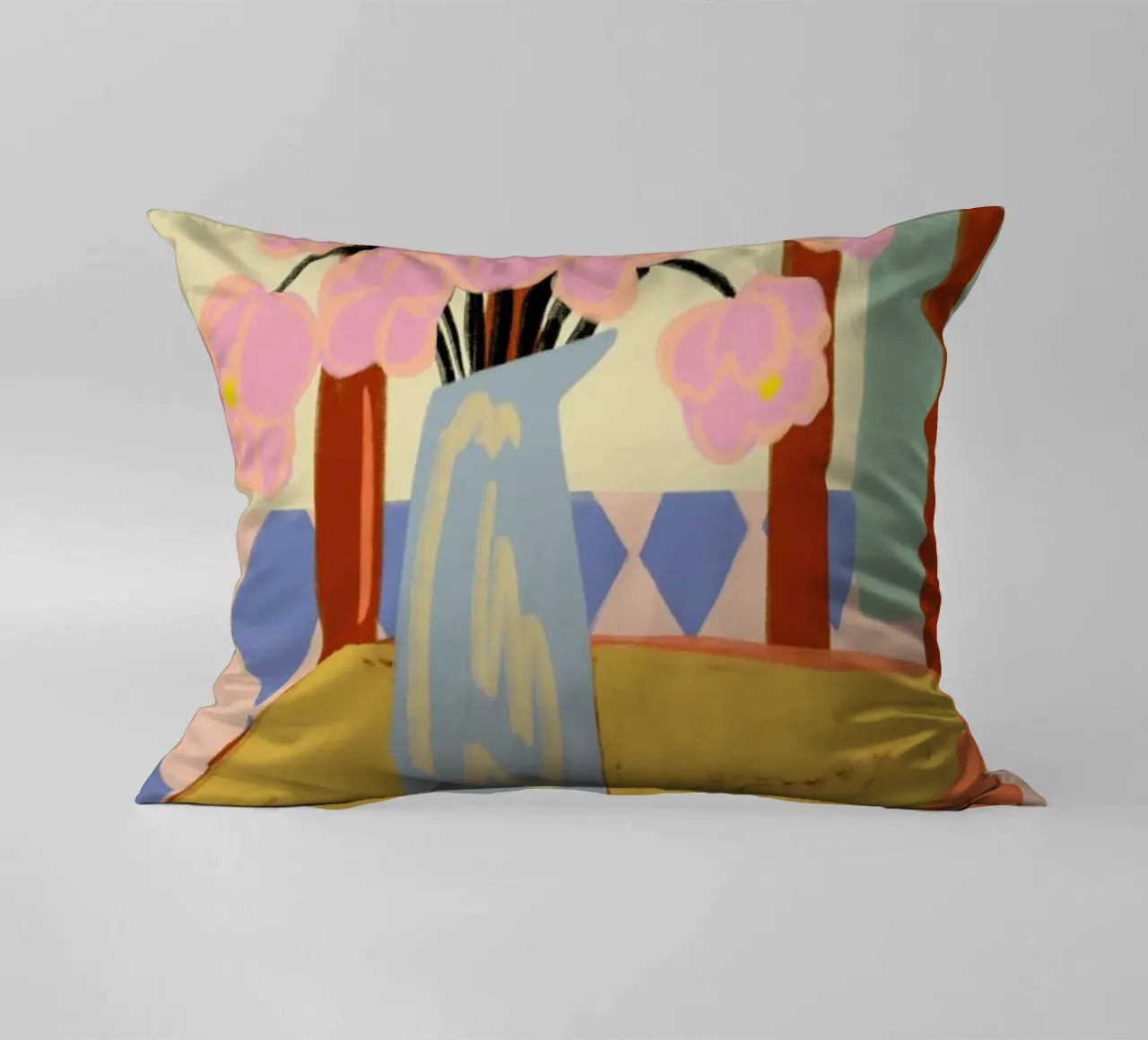 Flowers On A Chair Kissen von Sandra Poliakov