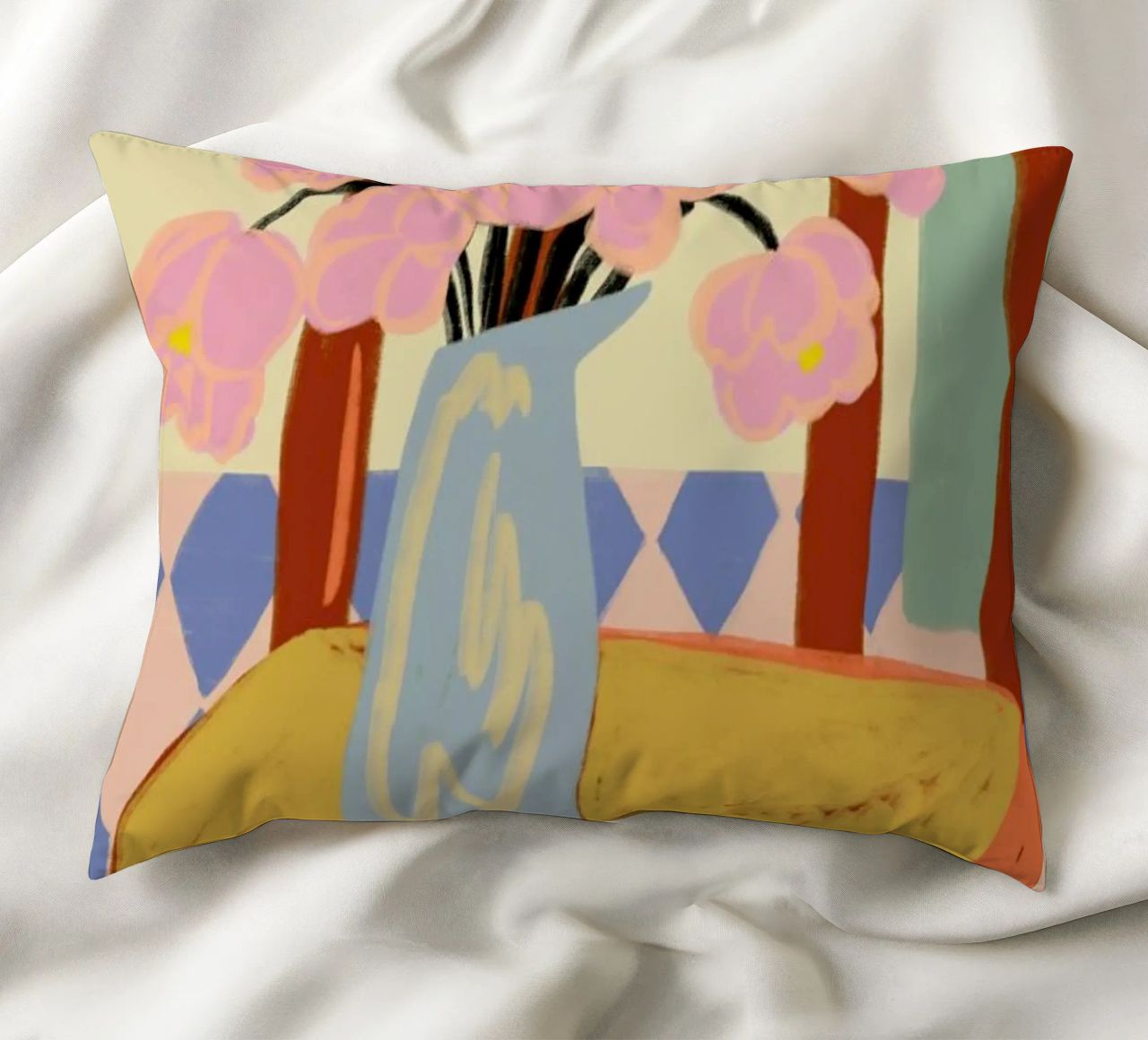 Flowers On A Chair coussin de Sandra Poliakov