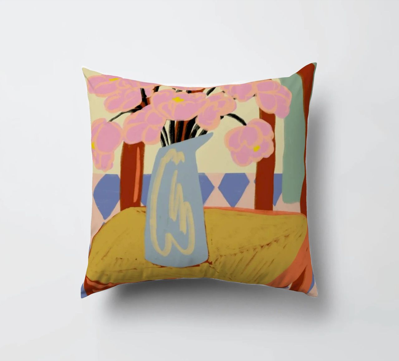 Flowers On A Chair coussin de Sandra Poliakov
