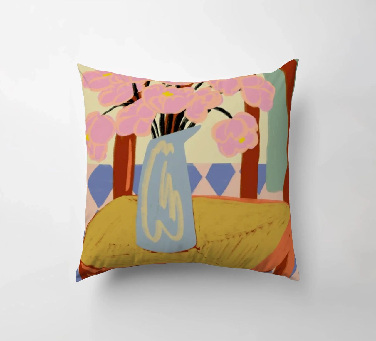 Flowers On A Chair coussin de Sandra Poliakov