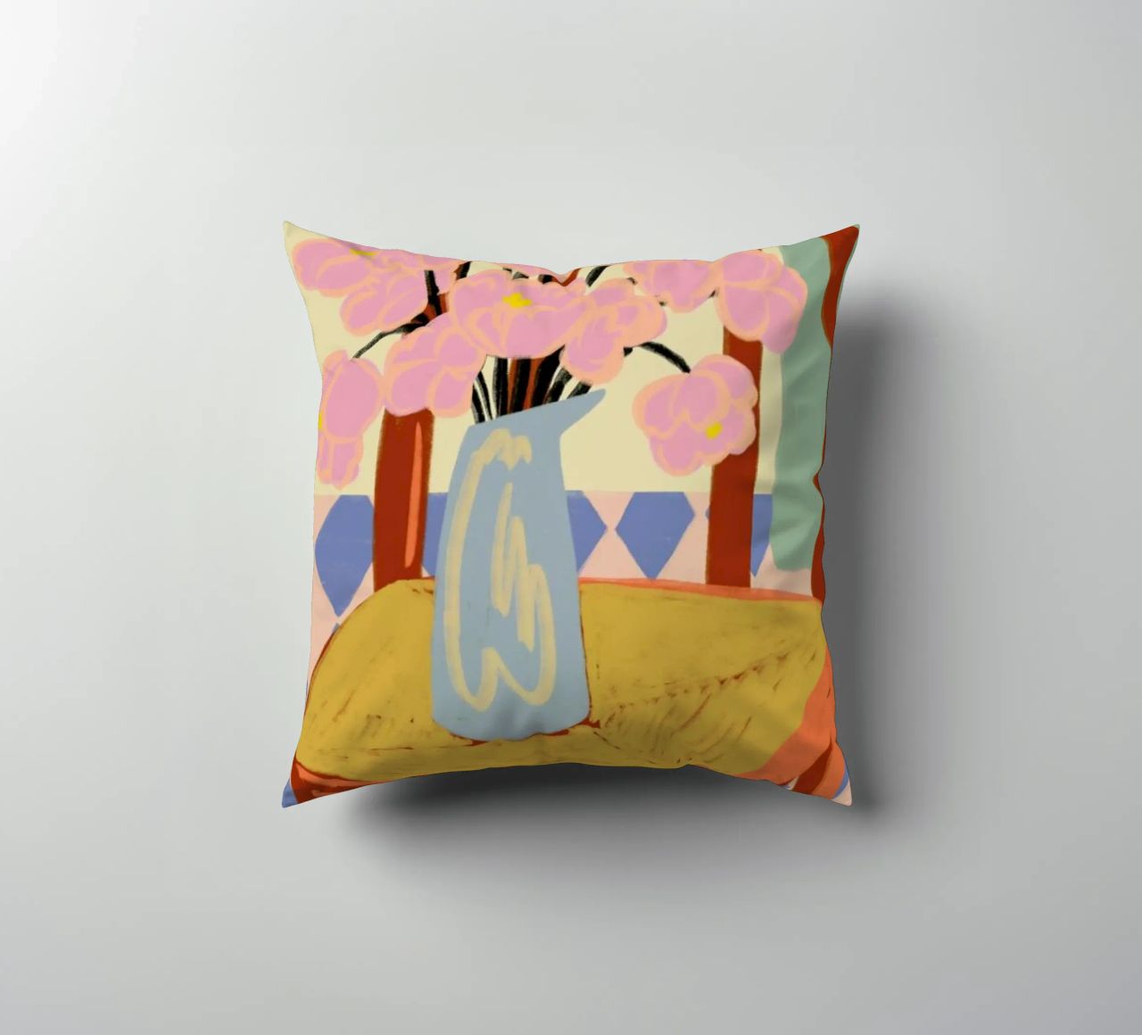 Flowers On A Chair coussin de Sandra Poliakov