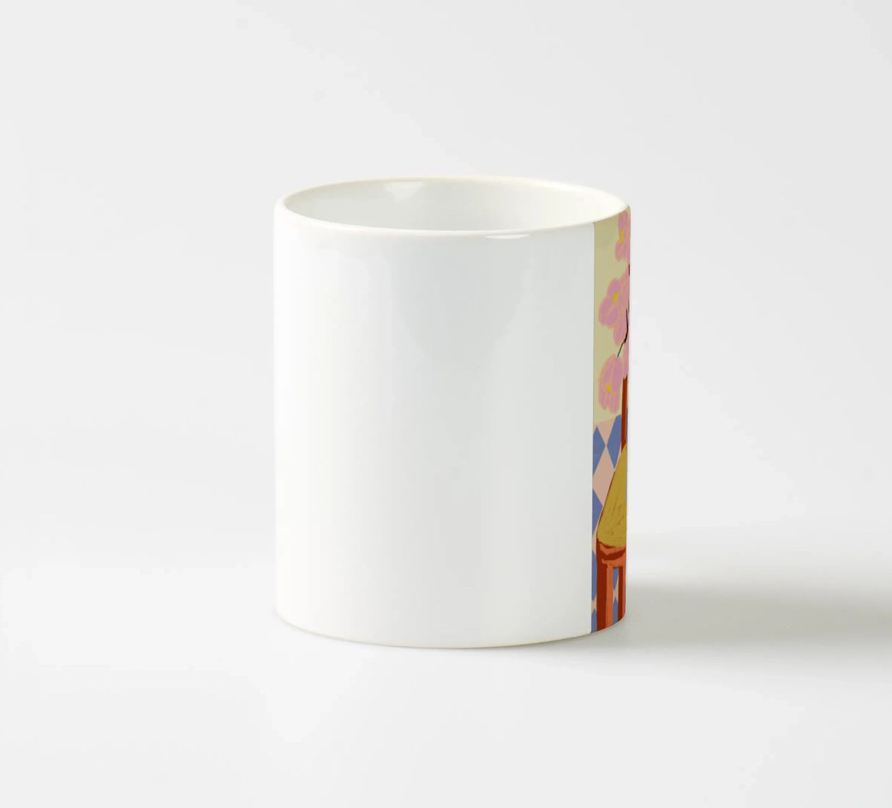 Flowers On A Chair Keramik Tasse von Sandra Poliakov