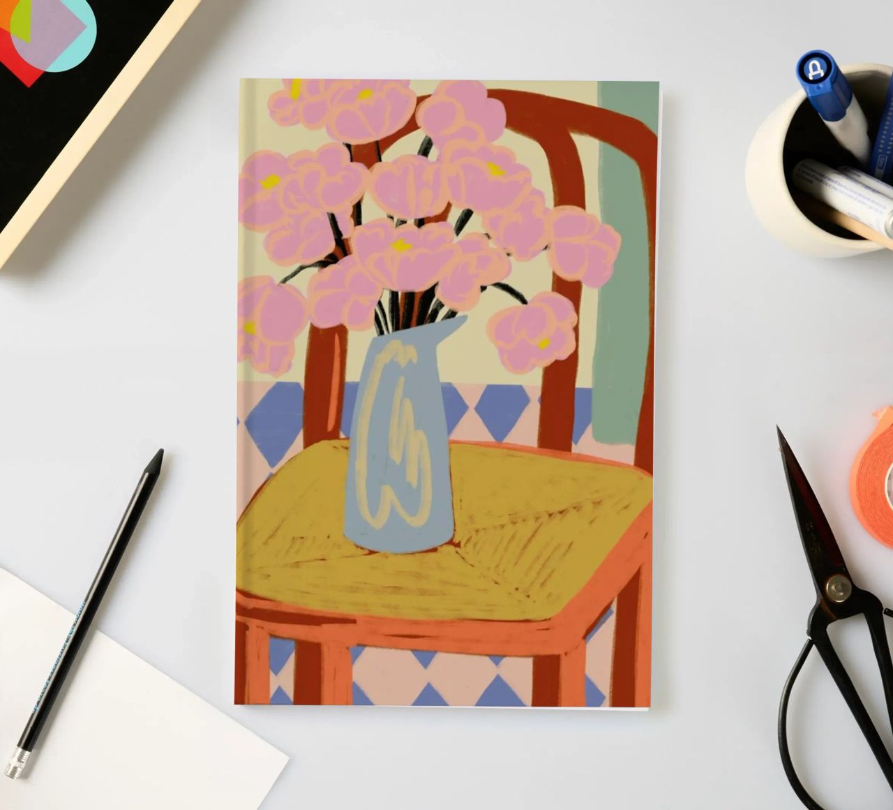 Flowers On A Chair carnet de notes de Sandra Poliakov
