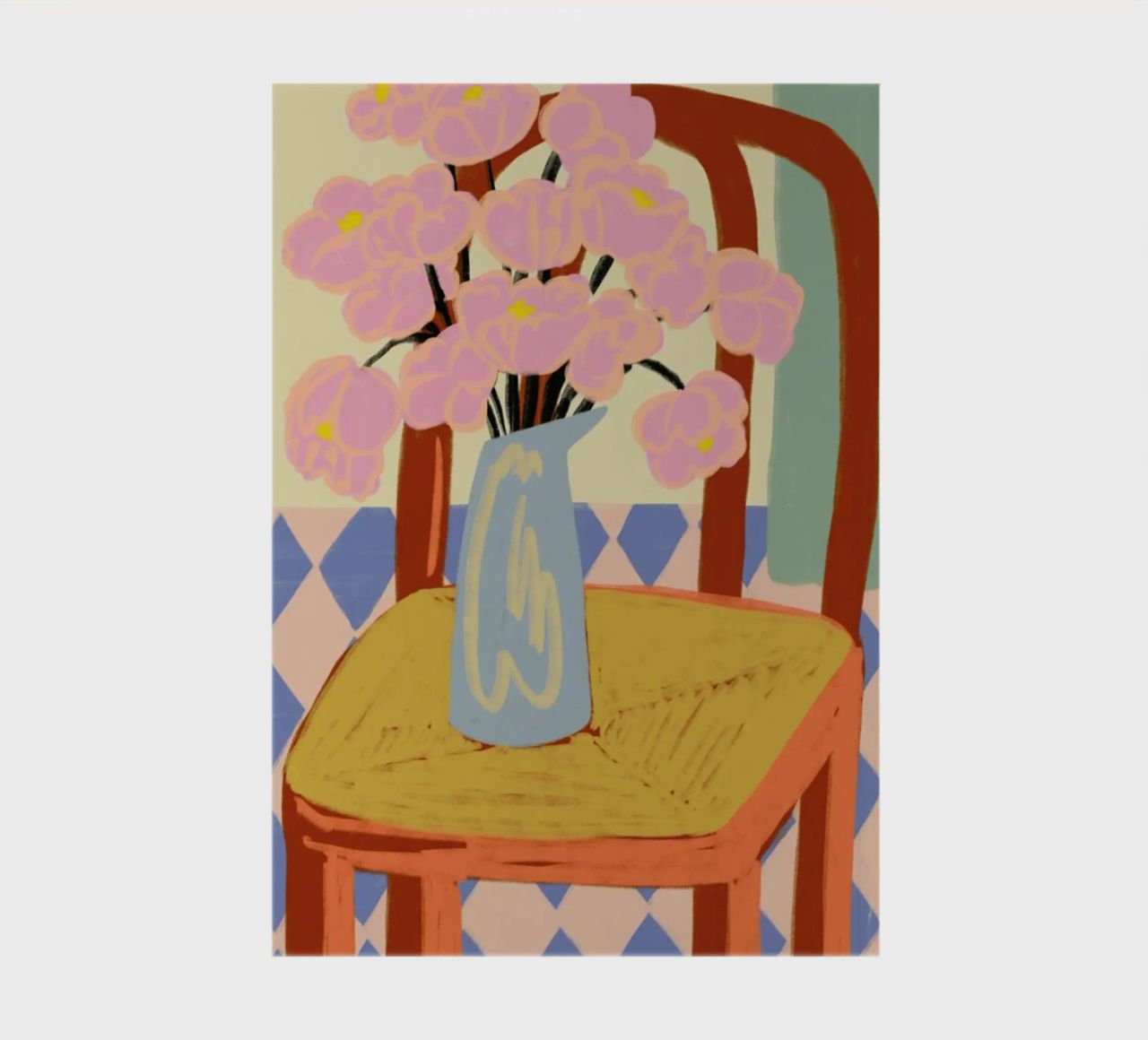 Flowers On A Chair carnet de notes de Sandra Poliakov