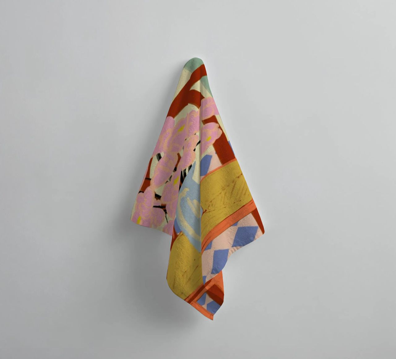 Flowers On A Chair towel by Sandra Poliakov
