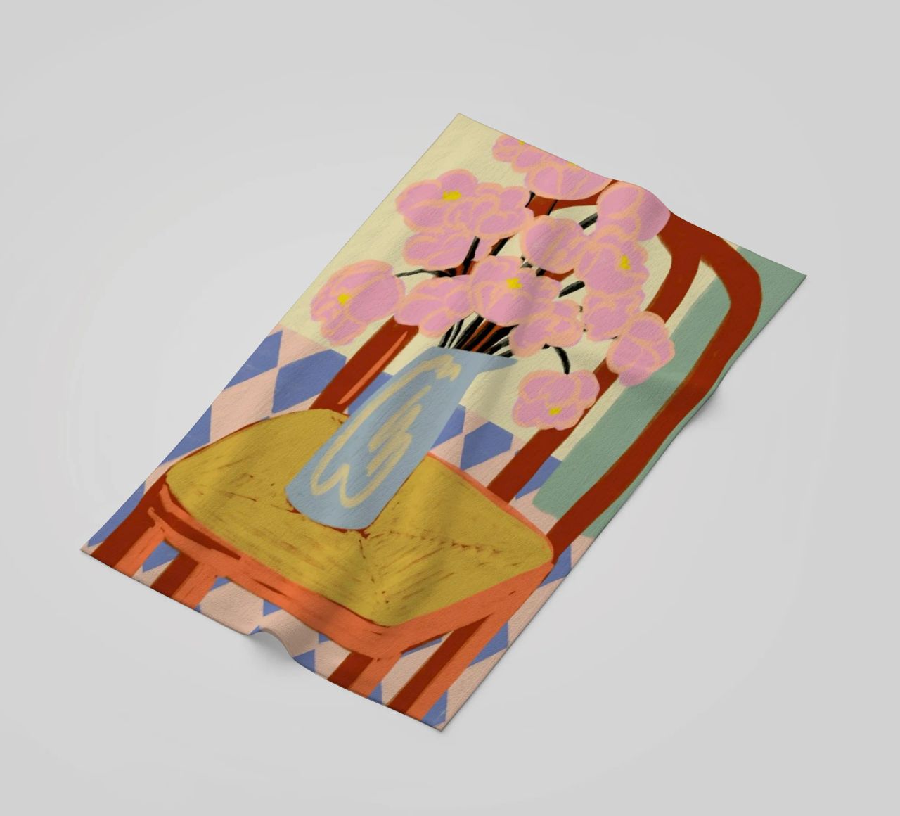 Flowers On A Chair serviette de plage de Sandra Poliakov