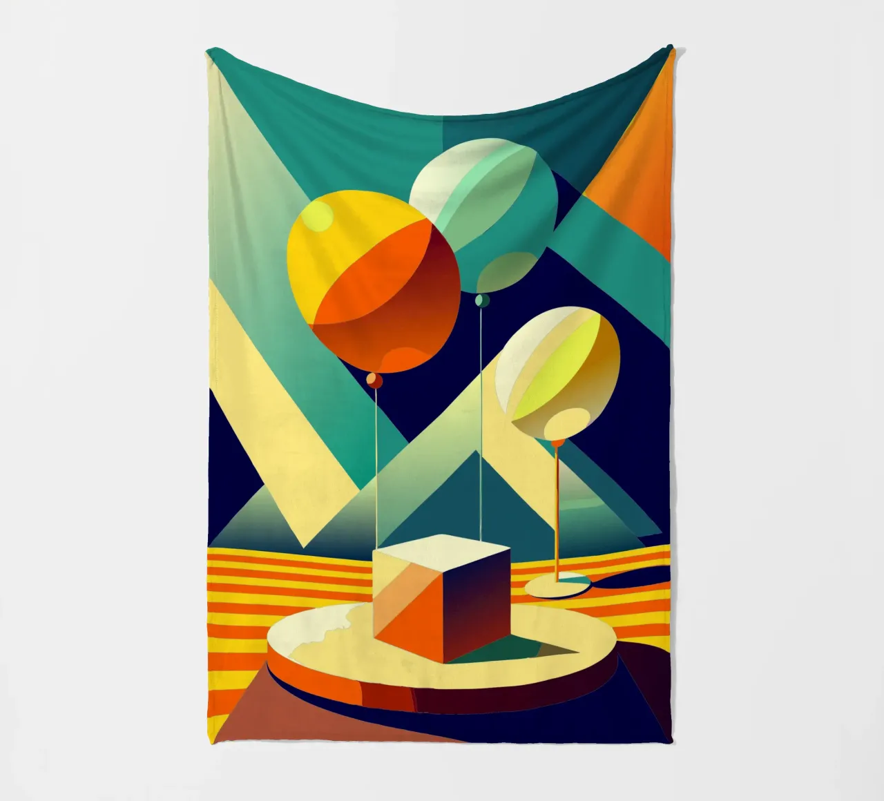 ballonnen vector fleecedeken van zaidza