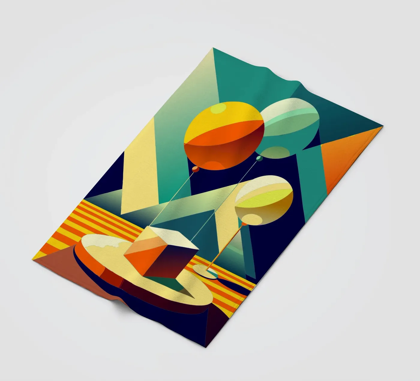 balloons vector fleece blanket by zaidza