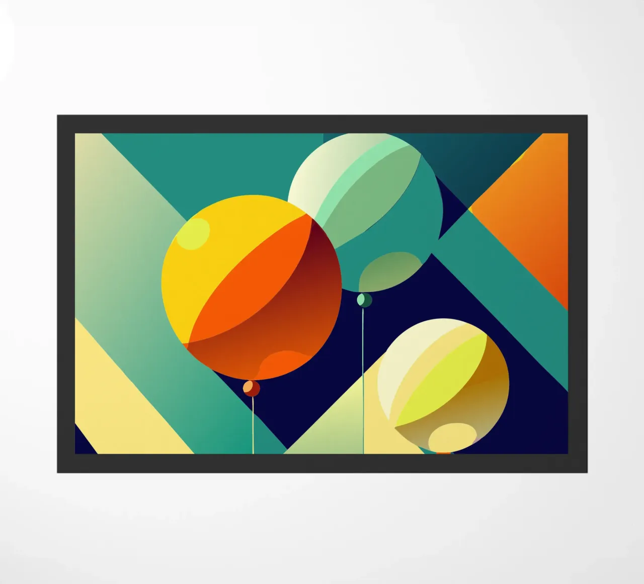 balloons vector doormat by zaidza