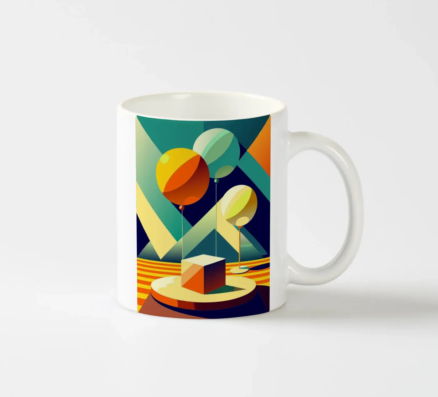 balloons vector ceramic mug by zaidza