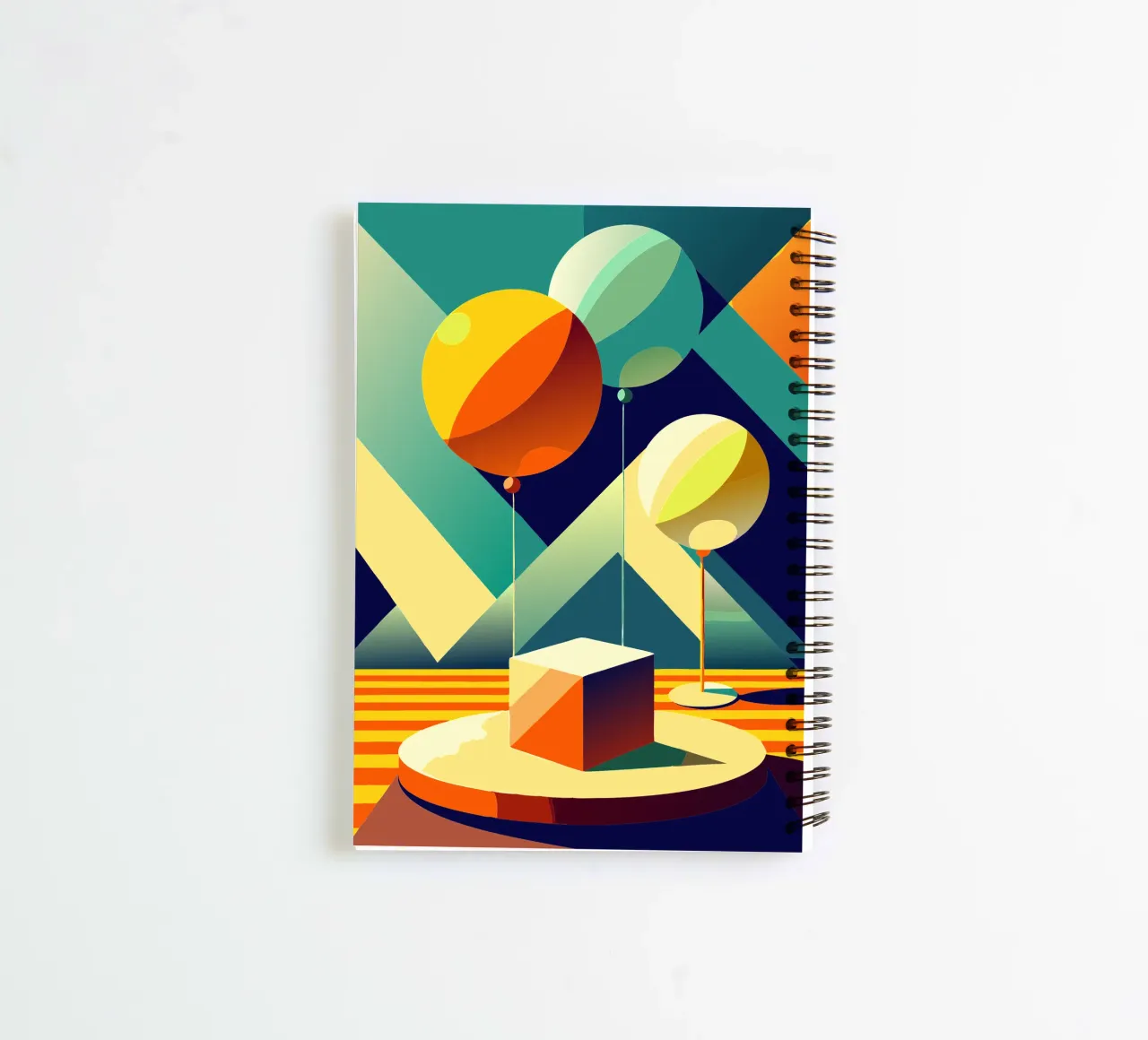 balloons vector spiral notebook by zaidza