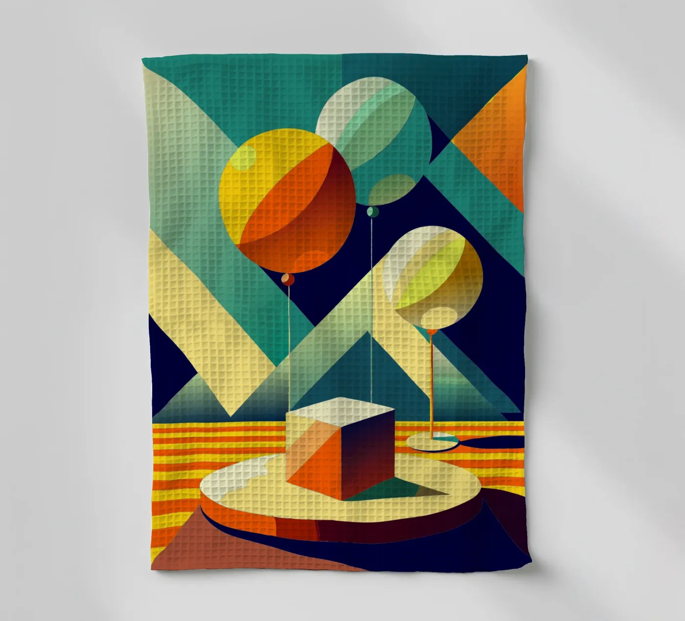 balloons vector tea towel by zaidza