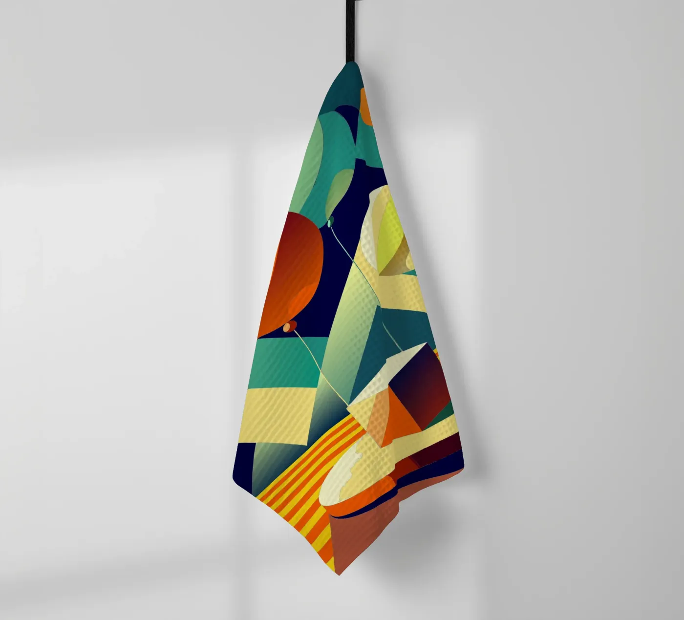 balloons vector tea towel by zaidza